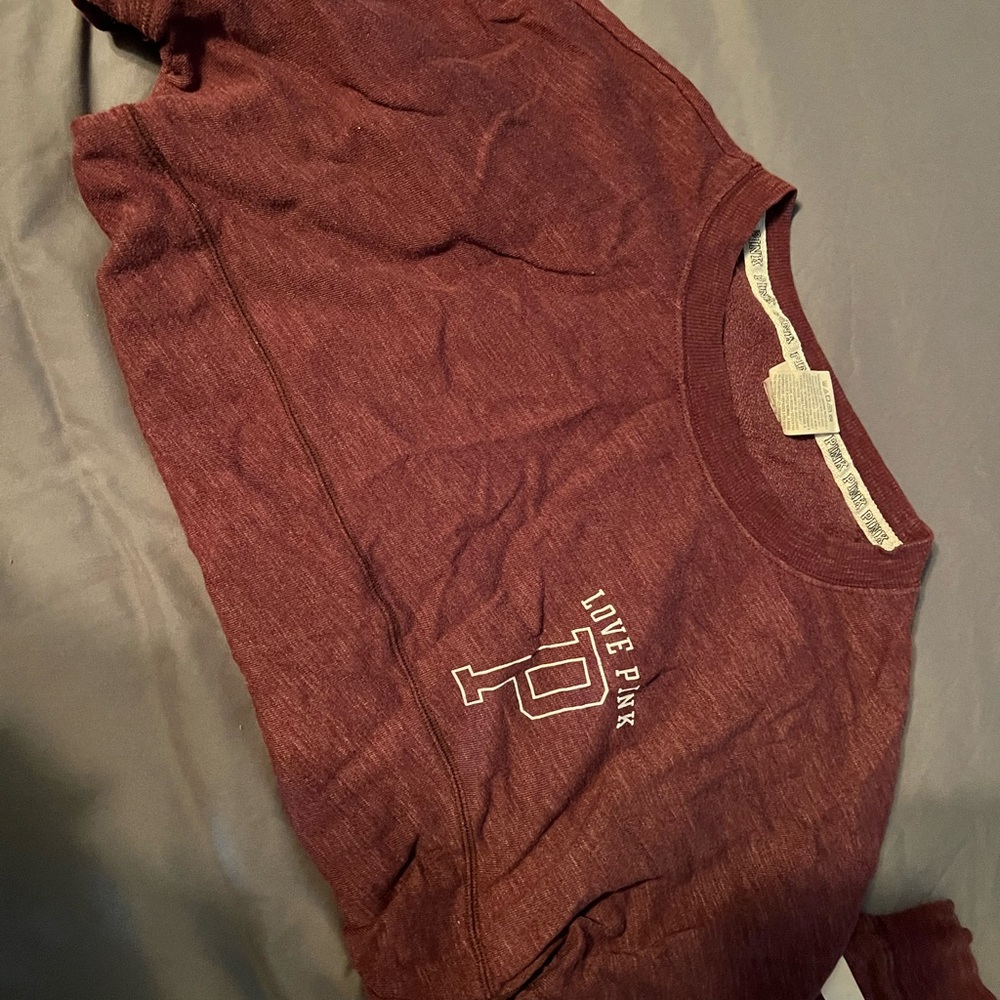 Maroon Pink VS Long Sleeve Sweater size small